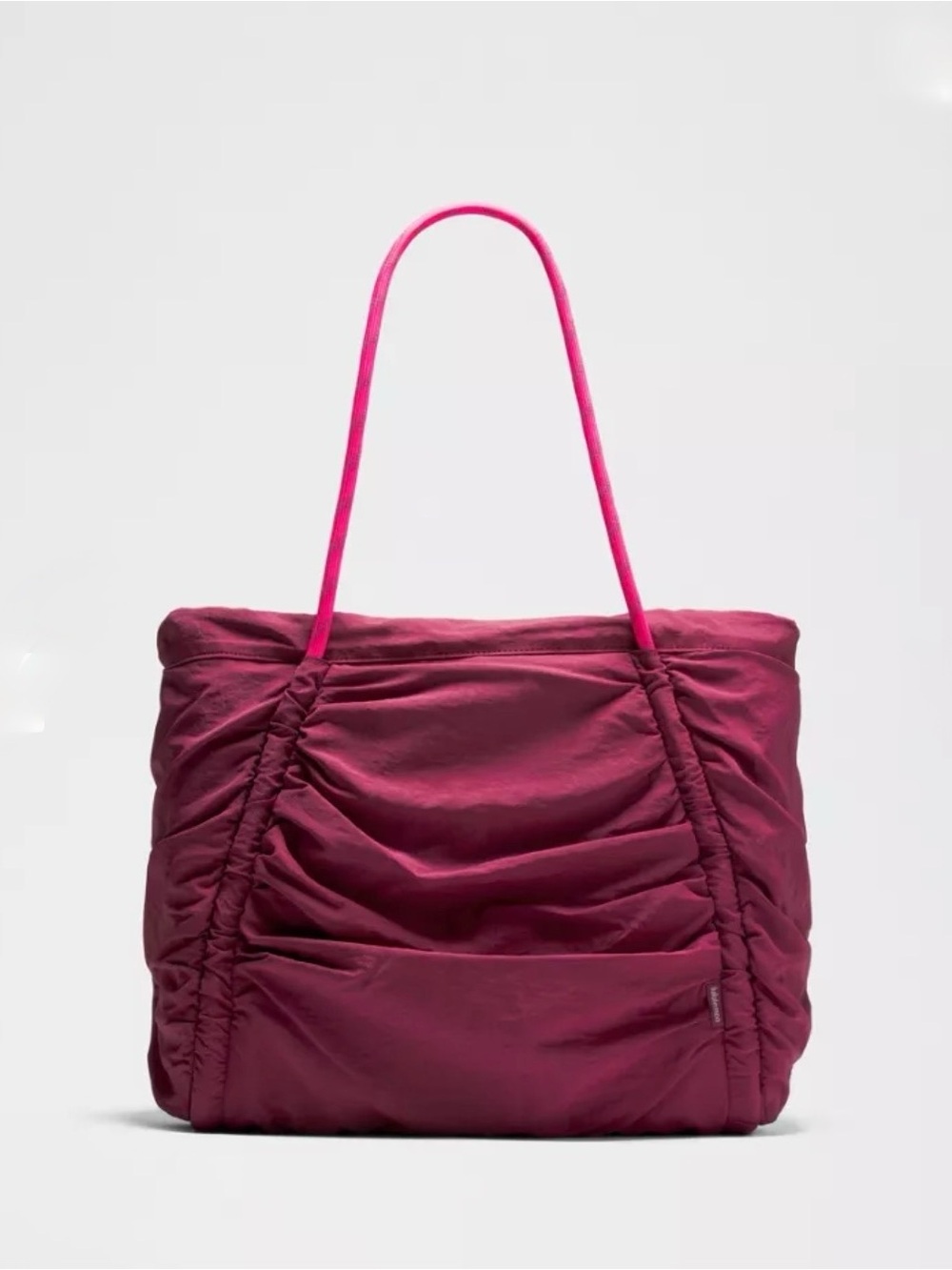 Lululemon Ruched Tote Raspberry Rave - Picture 2 of 12